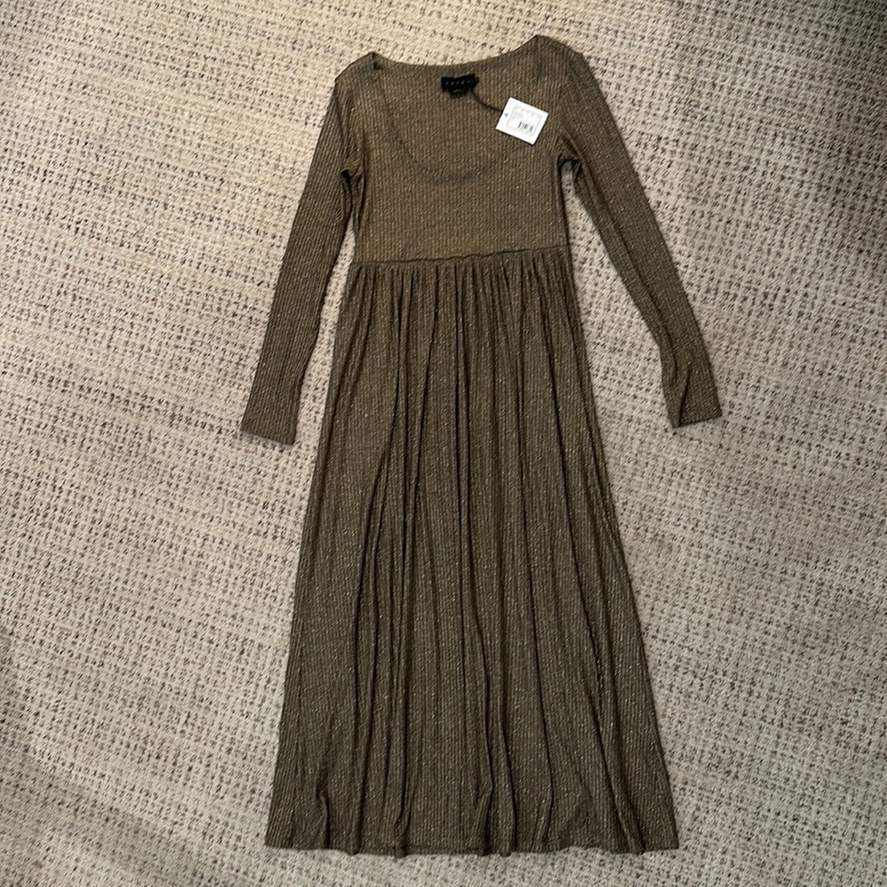 Hatch Phoebe Dress in gold size 0